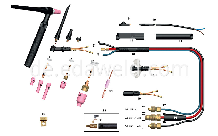 WP-20 TIG Torches